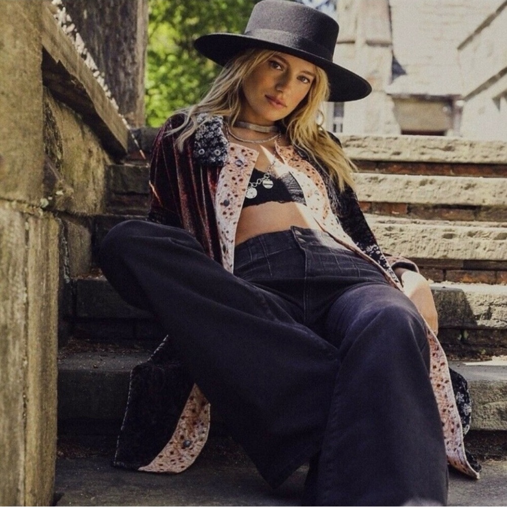 We the free People Vancouver  Stylish Multicolor Long Coat - Picture 4 of 8